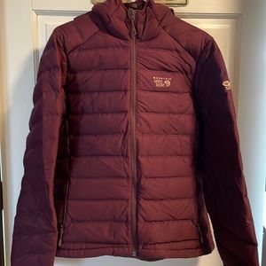 Mountain Hardwear Down Coat Plum Sz L